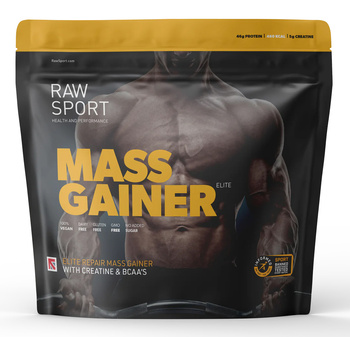 Wegański MASS GAINER Raw Sport - Waniliowy (2,5kg)