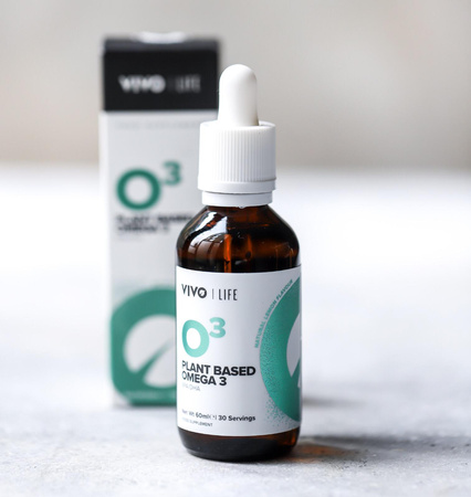 Wegańskie OMEGA 3 (DHA/EPA) - Vivo Life - o smaku cytrynowym - 60 porcji/30 porcji (60 ml)