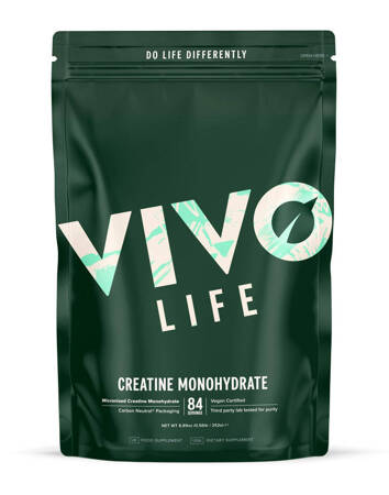 Wegańska KREATYNA Vivo Life - monohydrat kreatyny (mikronizowana) - 252 g (84 porcje)